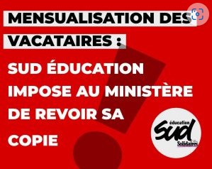 mensualisation des vacataires